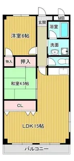 ヒカリハイツ・ドイ2号館【3階】の間取り
