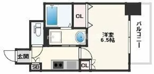 アクティ天満橋【9階】の間取り