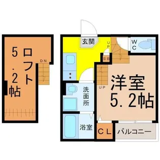 メゾンシュシュ【2階】の間取り