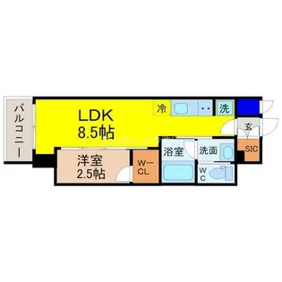 ザ・ライオンズフォーシア今池【7階】の間取り