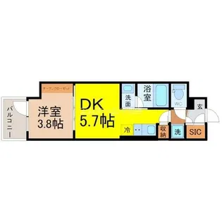 ザ・ライオンズフォーシア今池【15階】の間取り