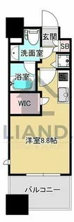 パークアクシス福岡県庁前【804号室】の間取り