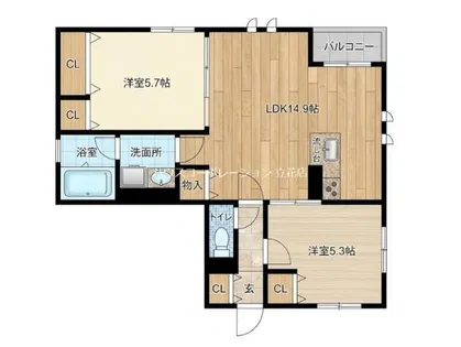 Maison Plaisir(メゾン プレジュール)【2階】の間取り