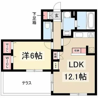 Lupinus Konen【101号室】の間取り