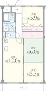 リーヴァ三日市【1階】の間取り