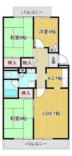 エスポワール岩湧【1階】の間取り
