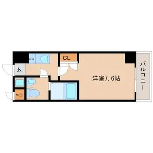 エス・キュート尼崎2【11階】の間取り