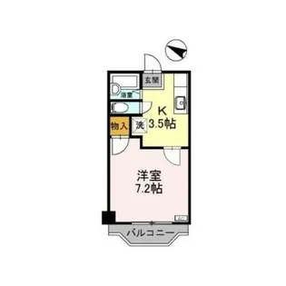 レディース金剛【3-B号室】の間取り