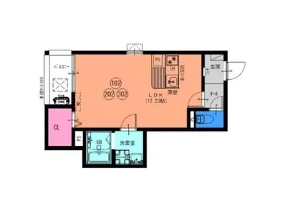 F+style 狭山・池尻中 1号館【3階】の間取り