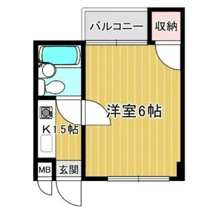 ハイム上高地【206号室】の間取り