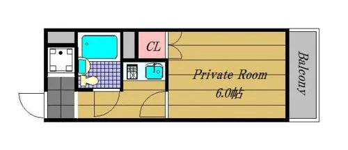 レジデンスサザン【503号室】の間取り