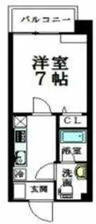 REI難波西【1階】の間取り