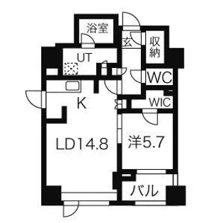 プライムメゾン大通公園【4階】の間取り