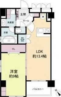 グレンパーク梅田北【14階】の間取り