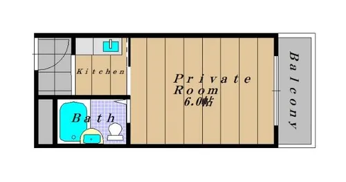 ライズワン河内長野レジデンス【306号室】の間取り