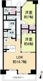 グレンパーク梅田北【8階】の間取り