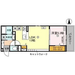 Euphoria籠池通【1階】の間取り