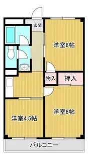 椋本マンション【302号室】の間取り