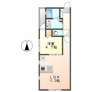 DEVELD中郷【2階】の間取り