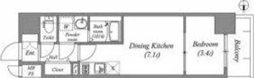 ArtizA金山【5階】の間取り
