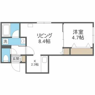 Ti amo asabu【302号室】の間取り