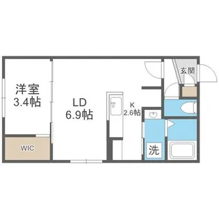 moderno HASSAMU【2階】の間取り