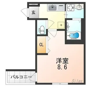 フジパレス今川公園東Ⅲ番館【2階】の間取り