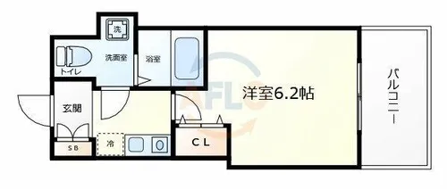 ニューシティアパートメンツ西天満【12階】の間取り