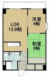ライラック上本町【6階】の間取り