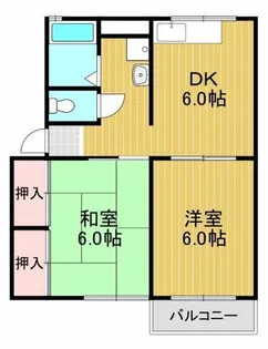 エクセレントTAKA B棟【2階】の間取り