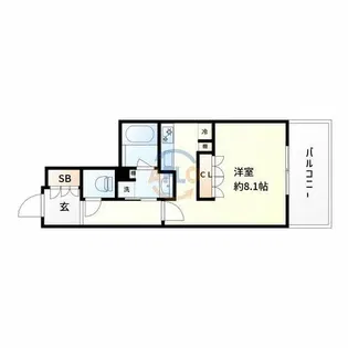 アビティ江坂【10階】の間取り