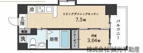 ルネッサンス21赤坂けやき通り【10階】の間取り