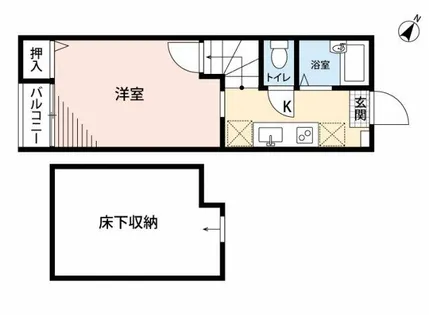 カトルセゾン博多【1階】の間取り