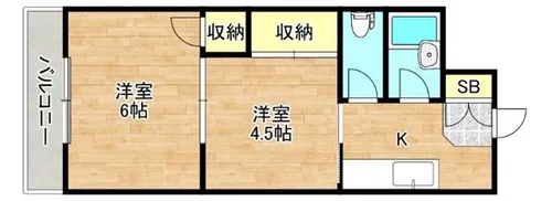 大阪府大阪市生野区小路東4丁目【マンション】の間取り