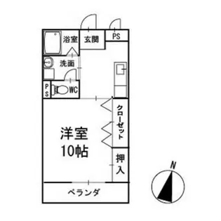 メゾン・ド・フルールⅢ【103号室】の間取り