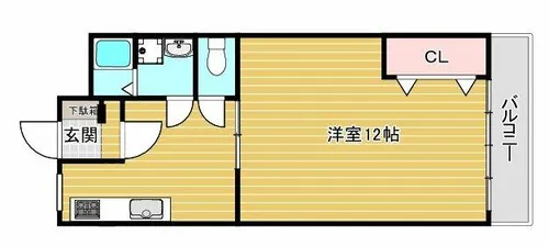 アビータ・ミオ神戸岡本【3階】の間取り