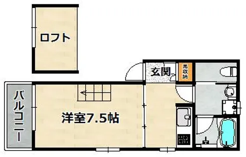 ホワイトハイツ川池【3F号室】の間取り