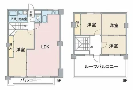 新日半田住吉ビル【5階】の間取り