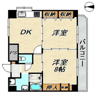 エフアール板宿【2階】の間取り
