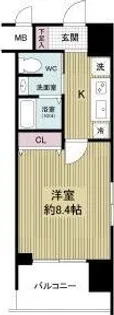 グランカーサ梅田北【6階】の間取り