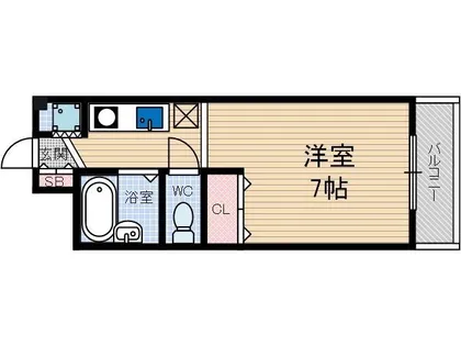 ラフィーネ西駅前【403号室】の間取り