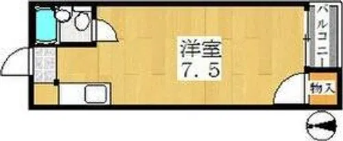 パークサイド矢田【1階】の間取り