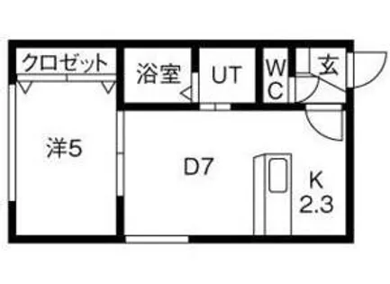 ボヌールS5【1階】の間取り