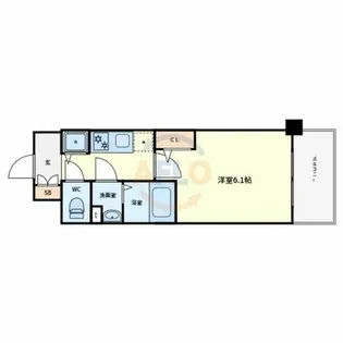エスリード大阪平野プライム【5階】の間取り