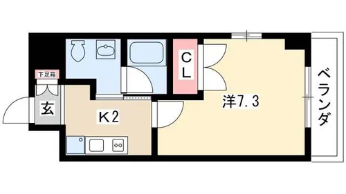 レジディア鶴舞【0301号室】の間取り