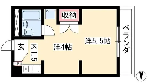 ST PLAZA KANAYAMA【506号室】の間取り