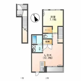 レジデンス麦(Residence麦)【2階】の間取り