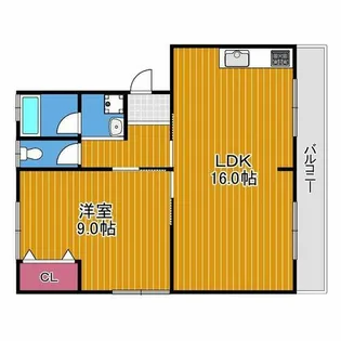 メゾン野々上【1階】の間取り