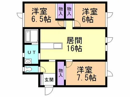 ハイツひとみ25【1号室】の間取り