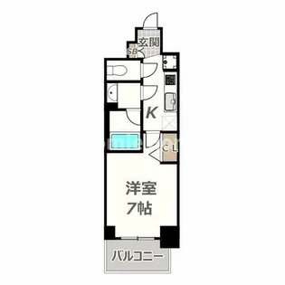 DOUBLE NINE RESIDENCE TENNOJIMINAMI【5階】の間取り